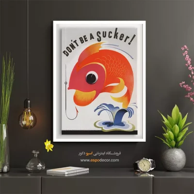 تابلو دیواری فانتزی - احمق نباش 1944 – تابلو پوستر وینتیج - اسپو دکور