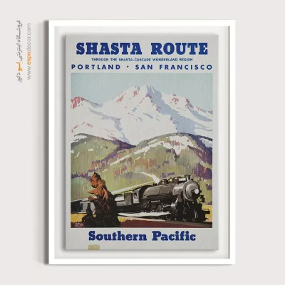 پوستر دکور شیک - مسیر شستا – تابلو پوستر وینتیج - اسپو دکور