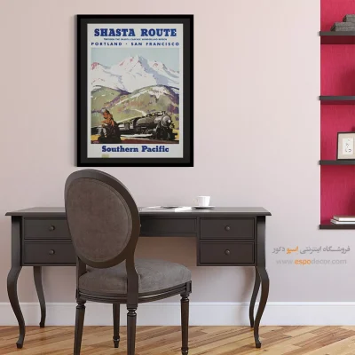 پوستر دکور شیک - مسیر شستا – تابلو پوستر وینتیج - اسپو دکور