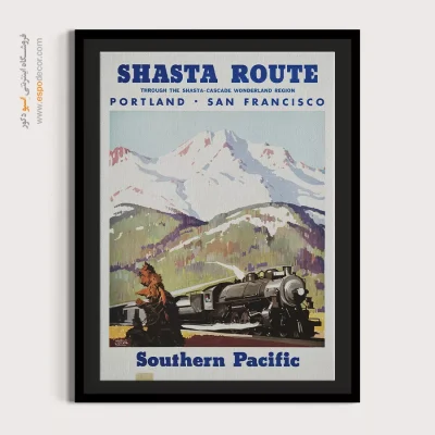 پوستر دکور شیک - مسیر شستا – تابلو پوستر وینتیج - اسپو دکور