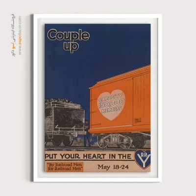 پوستر دیواری مقاوم - زوج ها – تابلو پوستر وینتیج - اسپو دکور