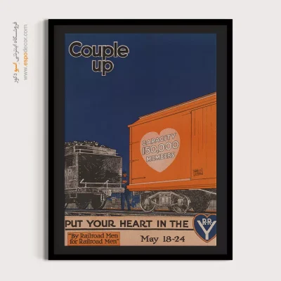 پوستر دیواری مقاوم - زوج ها – تابلو پوستر وینتیج - اسپو دکور