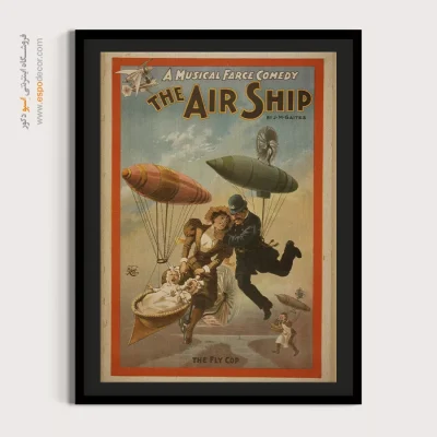 سبک پاپ‌آرت وینتیج - کمدی موزیکال کشتی هوایی – تابلو پوستر وینتیج - اسپو دکور