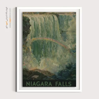 خرید تابلو وینتیج - آبشار نیاگارا – تابلو پوستر وینتیج - اسپو دکور