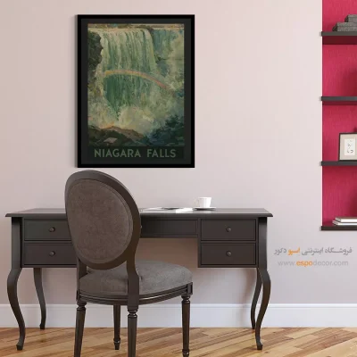 خرید تابلو وینتیج - آبشار نیاگارا – تابلو پوستر وینتیج - اسپو دکور