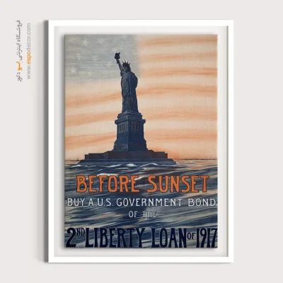 قیمت تابلو بوم - قبل از غروب آفتاب – تابلو پوستر وینتیج - اسپو دکور