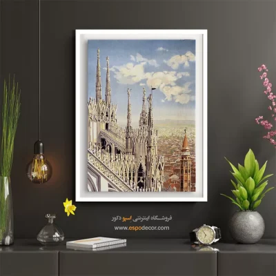 پوستر آمریکایی قدیمی - هنر کرومولیتوگرافی میلان – تابلو پوستر وینتیج - اسپو دکور