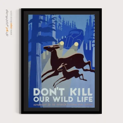 خرید پوسترهای خارجی - زندگی وحشی – تابلو پوستر وینتیج - اسپو دکور
