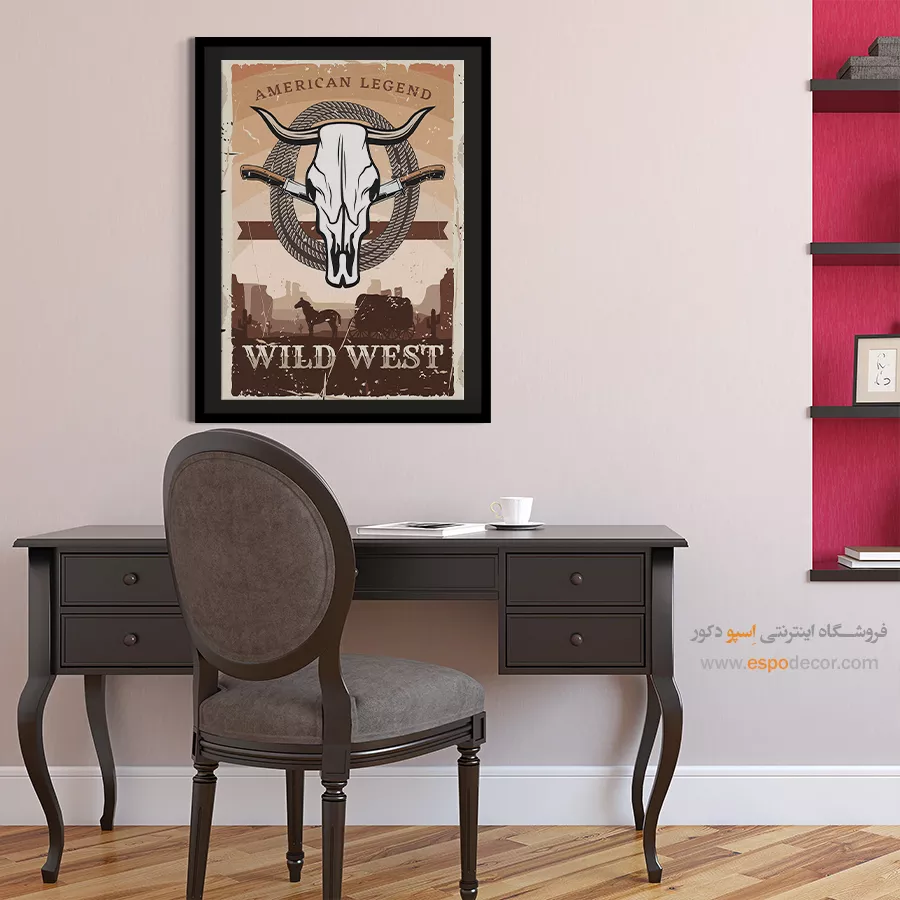 فروش عمده پوستر وینتیج - غرب وحشی – تابلو پوستر وینتیج - اسپو دکور