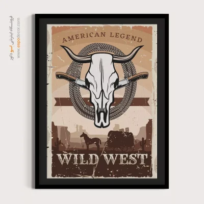فروش عمده پوستر وینتیج - غرب وحشی – تابلو پوستر وینتیج - اسپو دکور