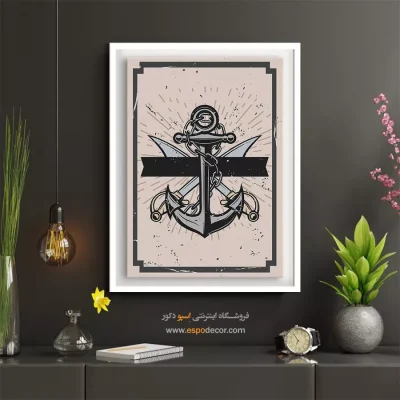 سفارش آنلاین تابلو دیواری - شمشیر دزدان دریایی – تابلو پوستر وینتیج - اسپو دکور