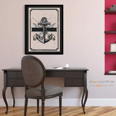 سفارش آنلاین تابلو دیواری - شمشیر دزدان دریایی – تابلو پوستر وینتیج - اسپو دکور