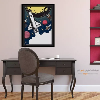 خرید امن تابلو دیواری - تحقیقات فضایی – تابلو پوستر وینتیج - اسپو دکور