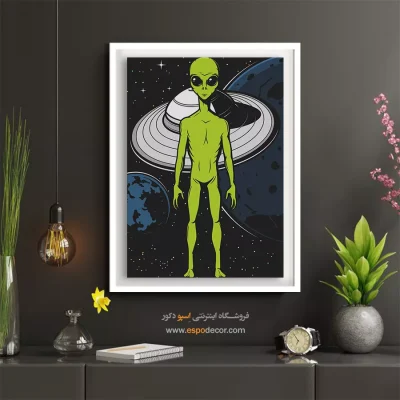 تابلو برای دکور پاییزی - منطقه بیگانه ها – تابلو پوستر وینتیج - اسپو دکور