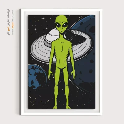 تابلو برای دکور پاییزی - منطقه بیگانه ها – تابلو پوستر وینتیج - اسپو دکور