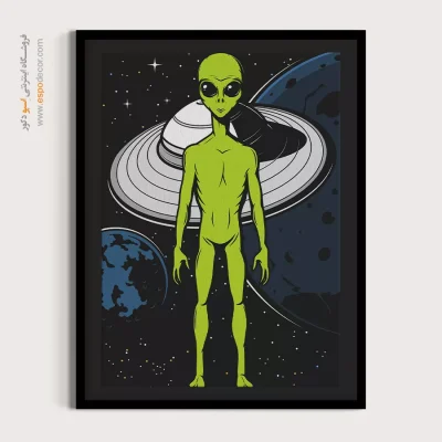 تابلو برای دکور پاییزی - منطقه بیگانه ها – تابلو پوستر وینتیج - اسپو دکور