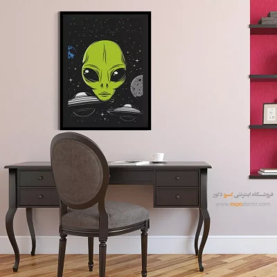 تابلوهای دکور کریسمس - چشمان بزرگ – تابلو پوستر وینتیج - اسپو دکور