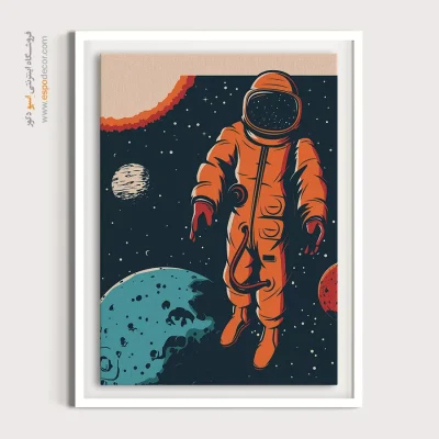 چرا تابلو وینتیج بخریم؟ - سفر فضایی فضانورد – تابلو پوستر وینتیج - اسپو دکور