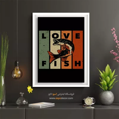 خرید اینترنتی تابلو سبک وینتیج - اردک ماهی – تابلو پوستر وینتیج - اسپو دکور