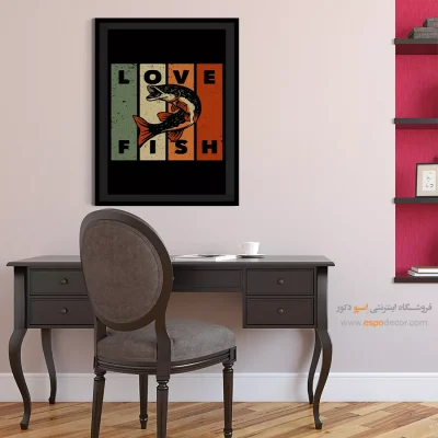 خرید اینترنتی تابلو سبک وینتیج - اردک ماهی – تابلو پوستر وینتیج - اسپو دکور