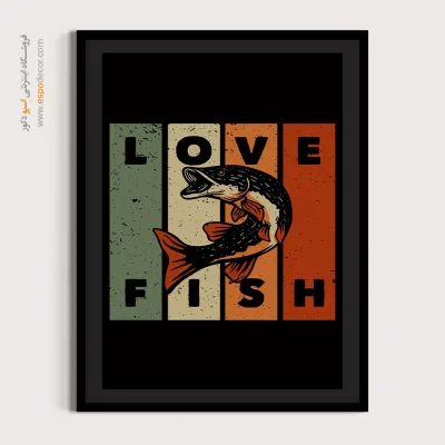 خرید اینترنتی تابلو سبک وینتیج - اردک ماهی – تابلو پوستر وینتیج - اسپو دکور