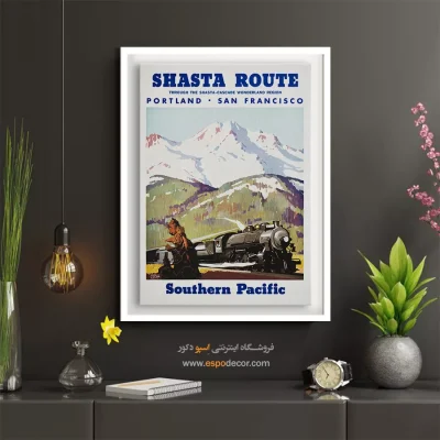 پوستر دیواری برای دفتر کار - جنوب اقیانوس آرام ۱۹۵۰ – تابلو پوستر وینتیج - اسپو دکور