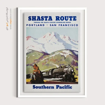 پوستر دیواری برای دفتر کار - جنوب اقیانوس آرام ۱۹۵۰ – تابلو پوستر وینتیج - اسپو دکور