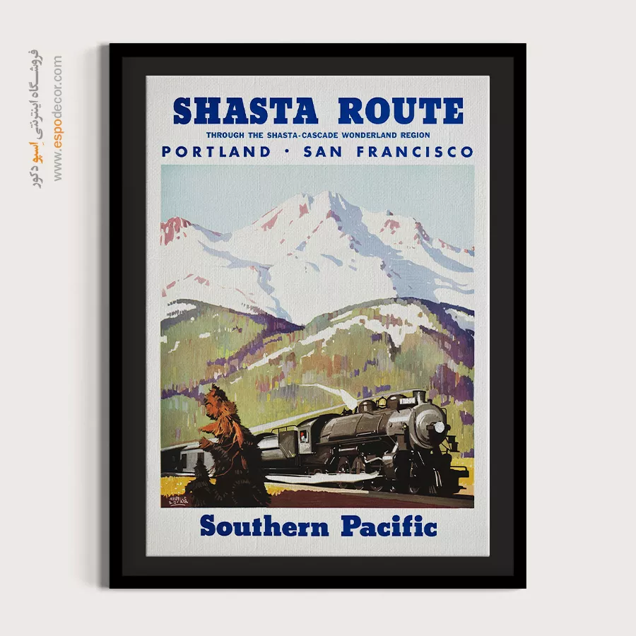 پوستر دیواری برای دفتر کار - جنوب اقیانوس آرام ۱۹۵۰ – تابلو پوستر وینتیج - اسپو دکور