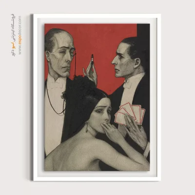 تابلو دیواری برای اتاق نوجوانان - رفتارش وحشی و هذیانی است  – تابلو پوستر وینتیج - اسپو دکور