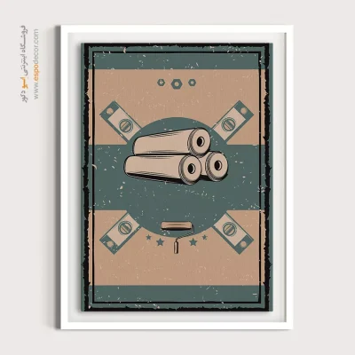 تابلوهای متناسب با خانه‌های ویلایی - تعمیر خانه – تابلو پوستر وینتیج - اسپو دکور