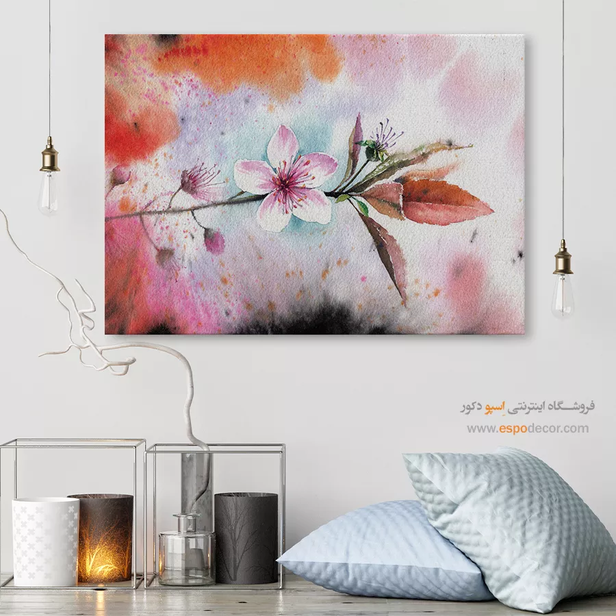 تابلو طرح آبرنگی - اسپو دکور