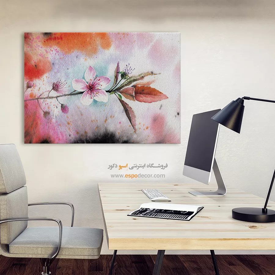 تابلو طرح آبرنگی - اسپو دکور