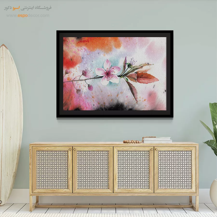 تابلو طرح آبرنگی - اسپو دکور