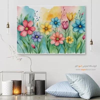 تابلو طرح آبرنگی - اسپو دکور