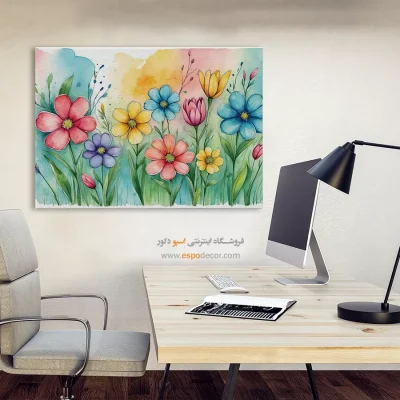 تابلو طرح آبرنگی - اسپو دکور