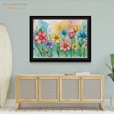 تابلو طرح آبرنگی - اسپو دکور