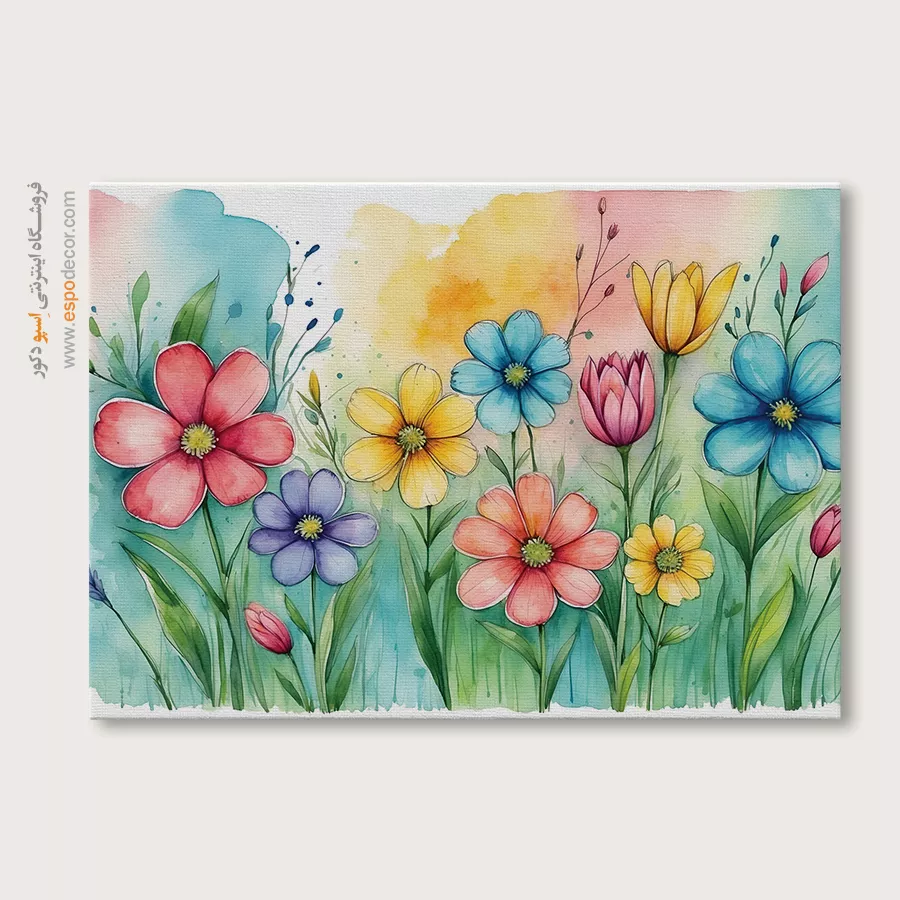 تابلو طرح آبرنگی - اسپو دکور