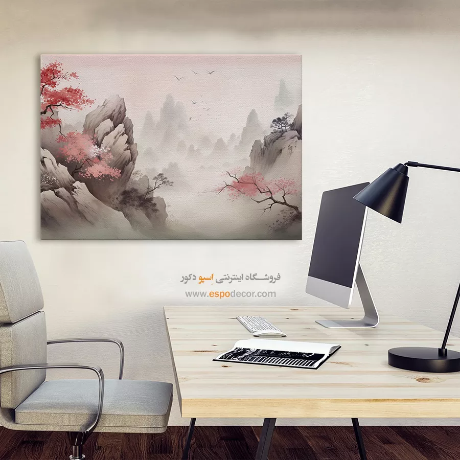 تابلو طرح آبرنگی - اسپو دکور