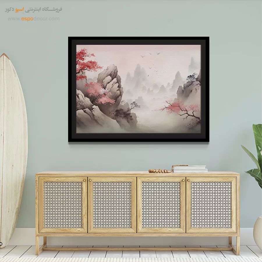 تابلو طرح آبرنگی - اسپو دکور