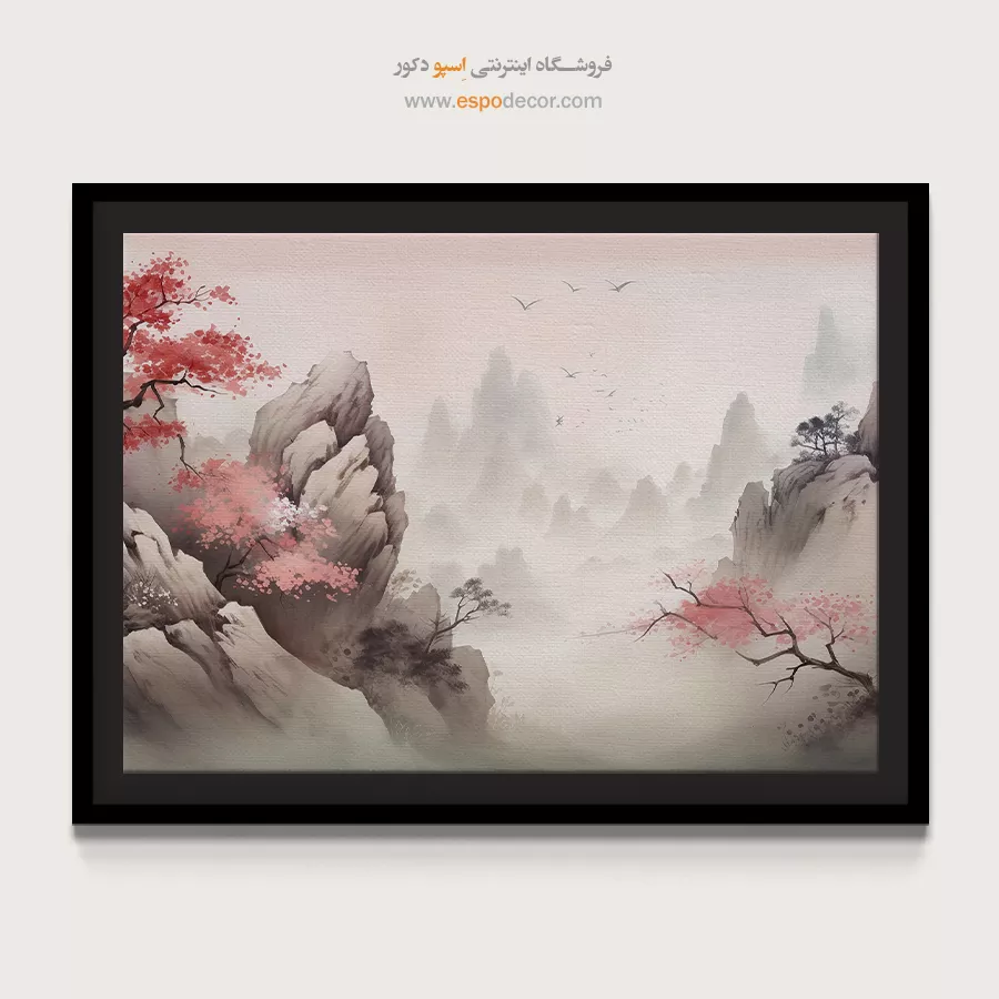 تابلو طرح آبرنگی - اسپو دکور