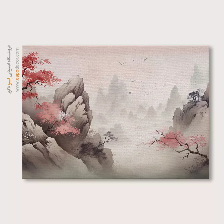 تابلو طرح آبرنگی - اسپو دکور