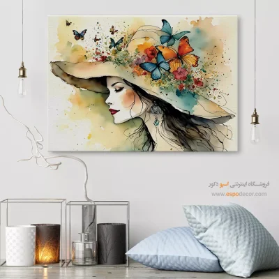 تابلو طرح آبرنگی - اسپو دکور