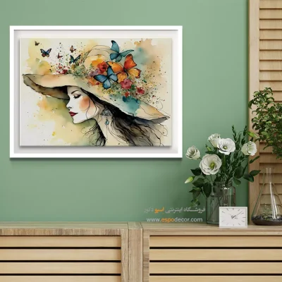 تابلو طرح آبرنگی - اسپو دکور