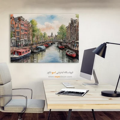 تابلو طرح آبرنگی - اسپو دکور