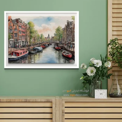 تابلو طرح آبرنگی - اسپو دکور