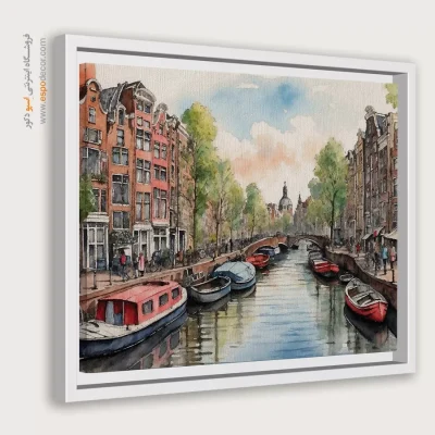 تابلو طرح آبرنگی - اسپو دکور