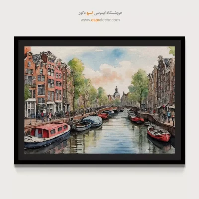 تابلو طرح آبرنگی - اسپو دکور