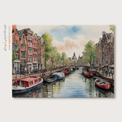 تابلو طرح آبرنگی - اسپو دکور