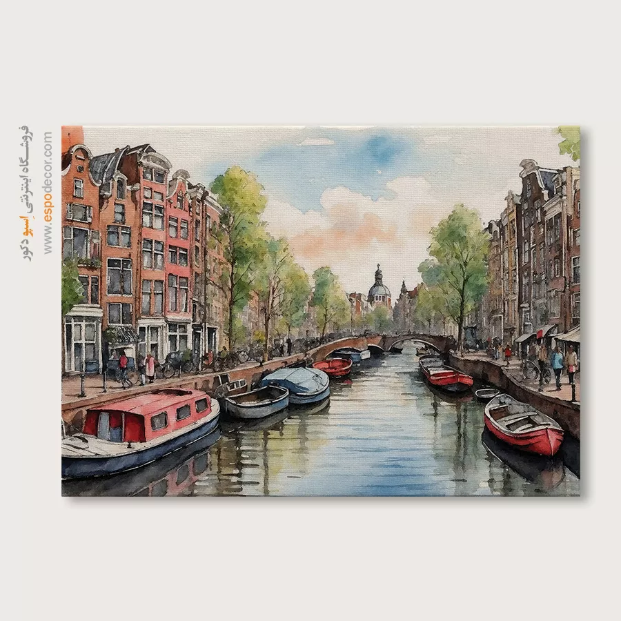 تابلو طرح آبرنگی - اسپو دکور