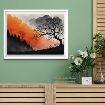 تابلو طرح آبرنگی - اسپو دکور